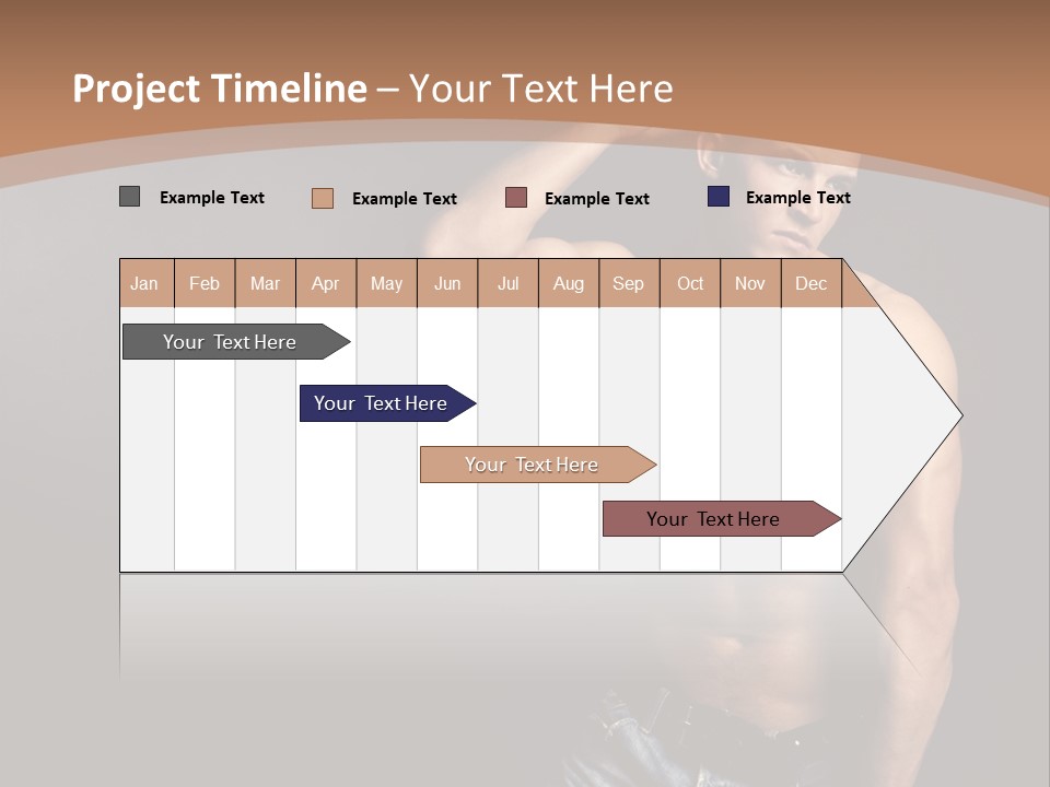Naked Strength Biceps PowerPoint Template