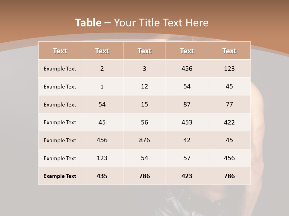 Naked Strength Biceps PowerPoint Template