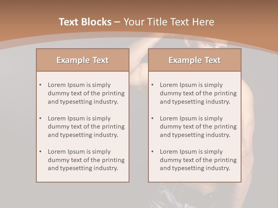 Naked Strength Biceps PowerPoint Template
