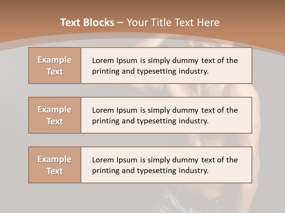 Naked Strength Biceps PowerPoint Template