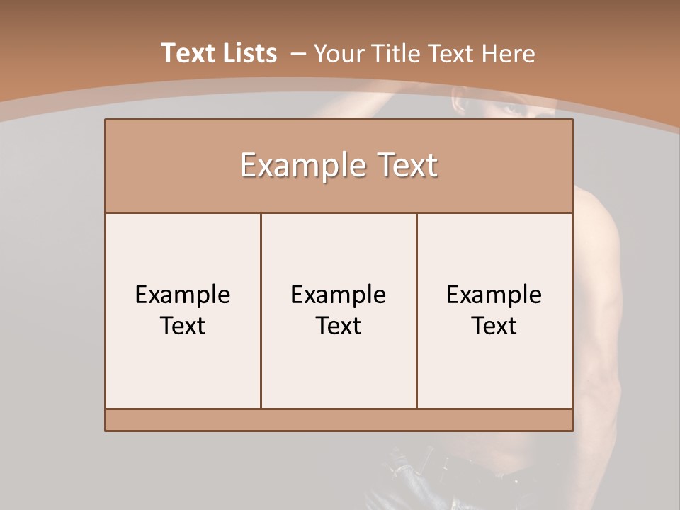Naked Strength Biceps PowerPoint Template