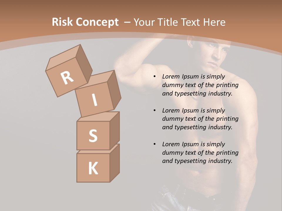 Naked Strength Biceps PowerPoint Template