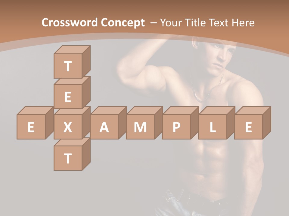 Naked Strength Biceps PowerPoint Template