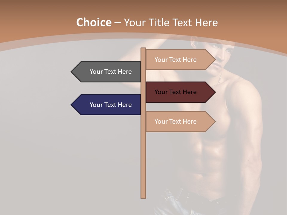 Naked Strength Biceps PowerPoint Template