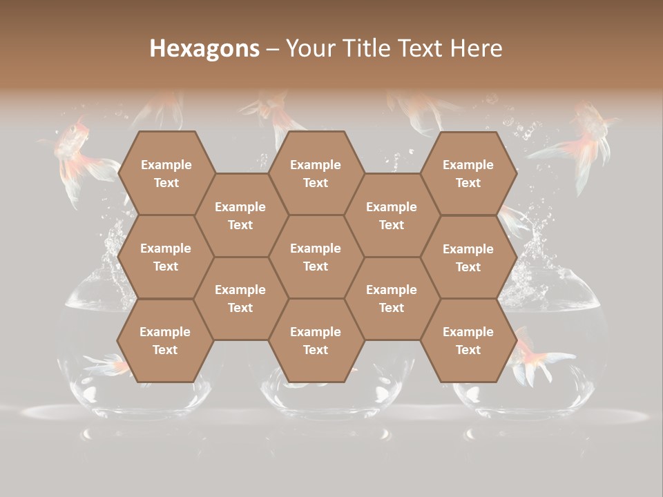 Fish Black Swimming PowerPoint Template