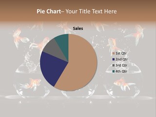 Fish Black Swimming PowerPoint Template