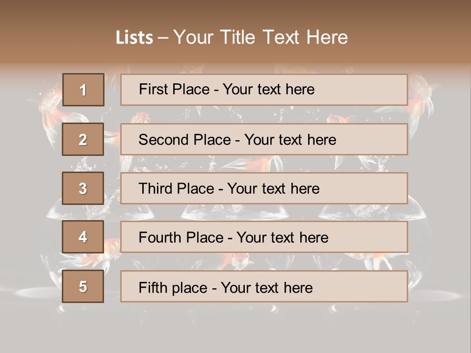 Fish Black Swimming PowerPoint Template