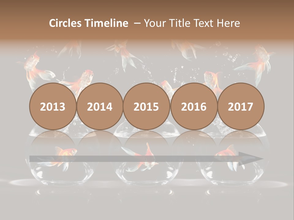 Fish Black Swimming PowerPoint Template