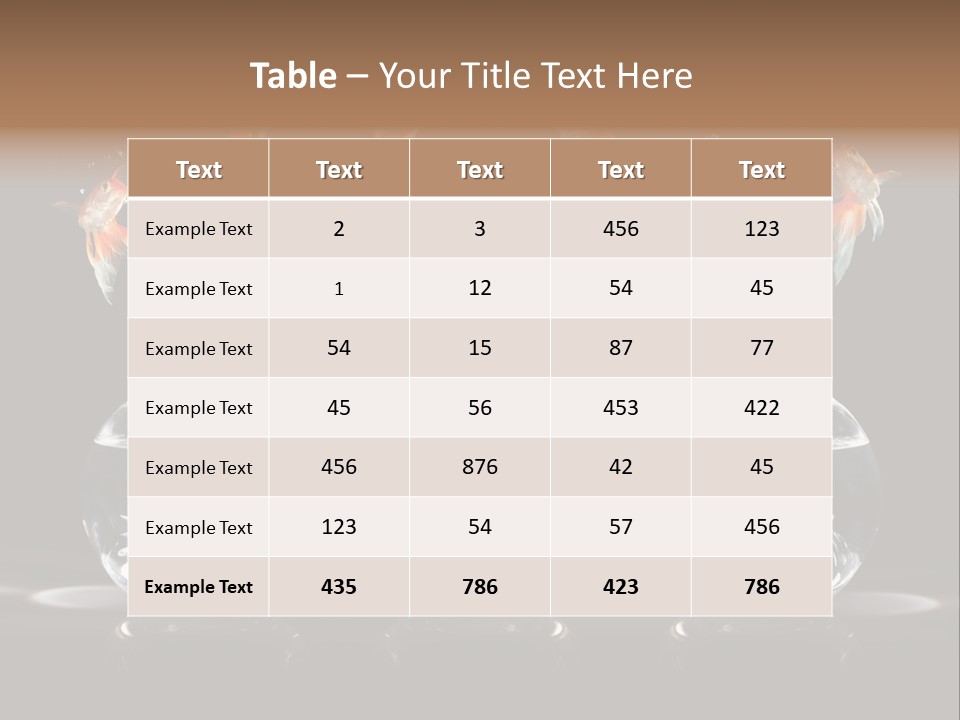 Fish Black Swimming PowerPoint Template