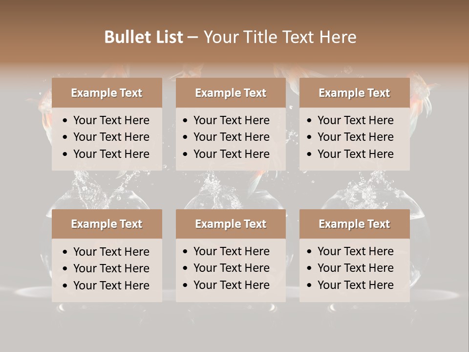 Fish Black Swimming PowerPoint Template