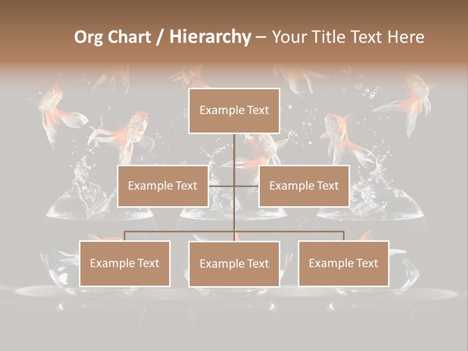 Fish Black Swimming PowerPoint Template