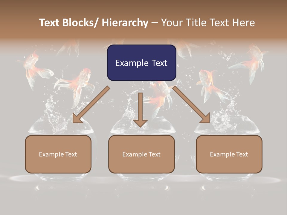 Fish Black Swimming PowerPoint Template