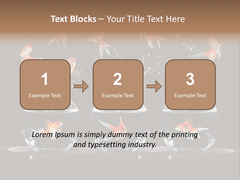 Fish Black Swimming PowerPoint Template