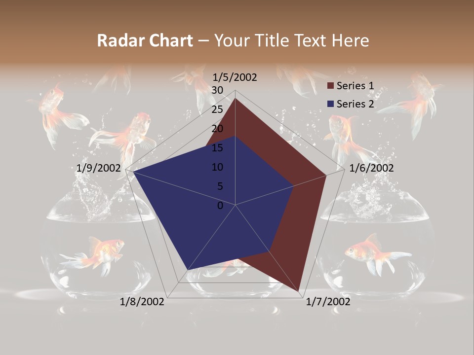 Fish Black Swimming PowerPoint Template