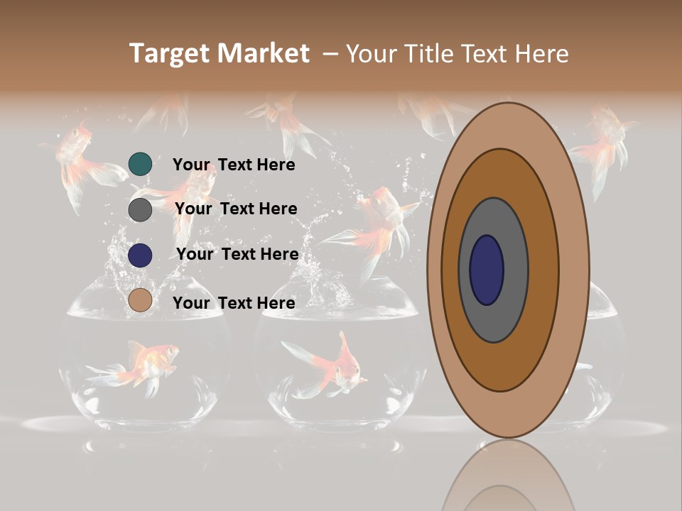 Fish Black Swimming PowerPoint Template