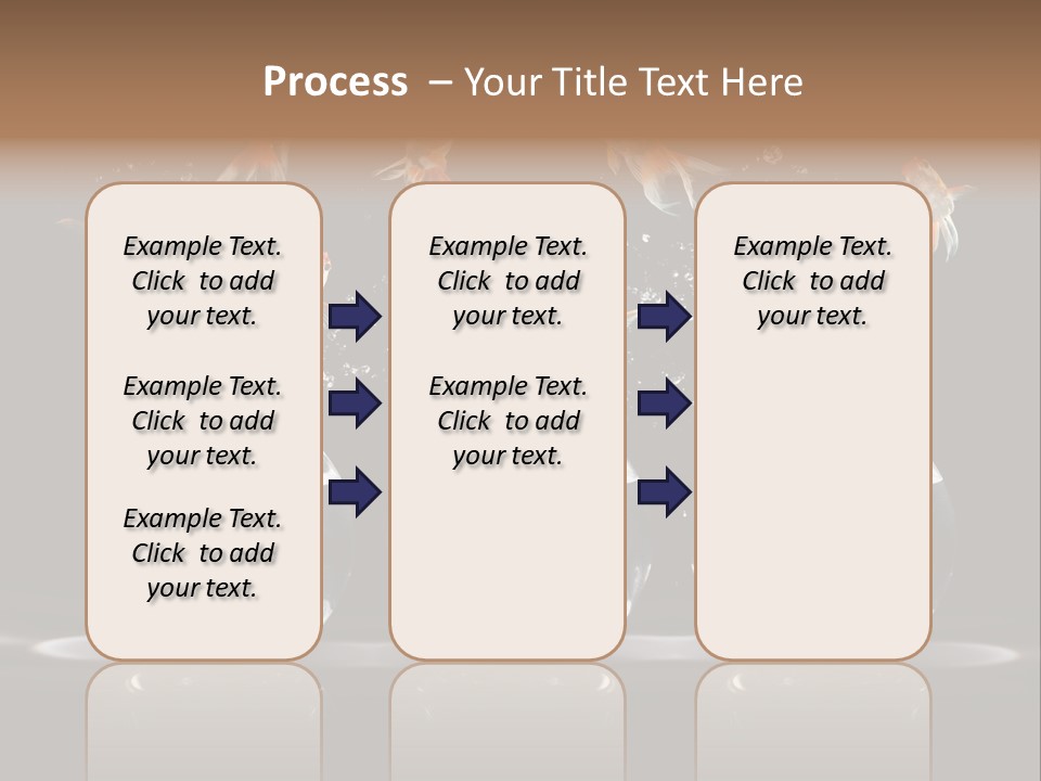 Fish Black Swimming PowerPoint Template