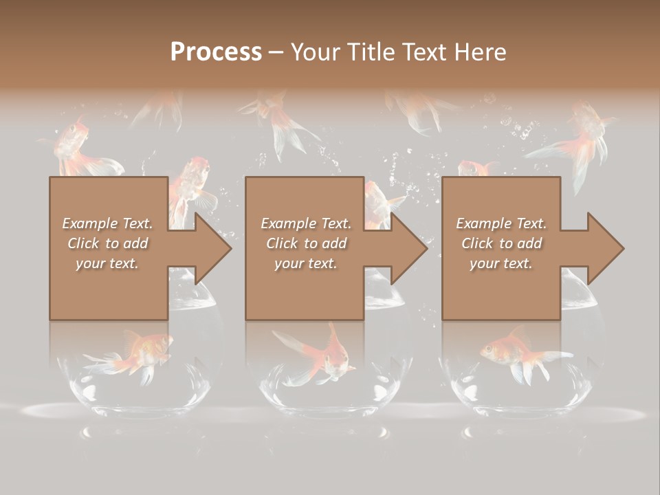 Fish Black Swimming PowerPoint Template