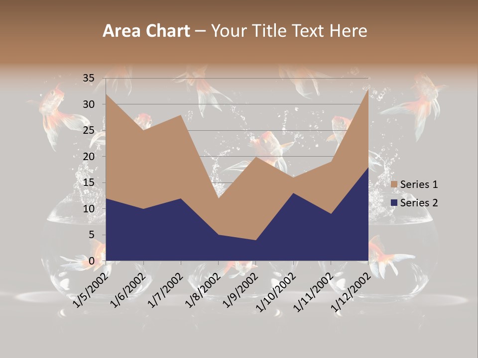 Fish Black Swimming PowerPoint Template