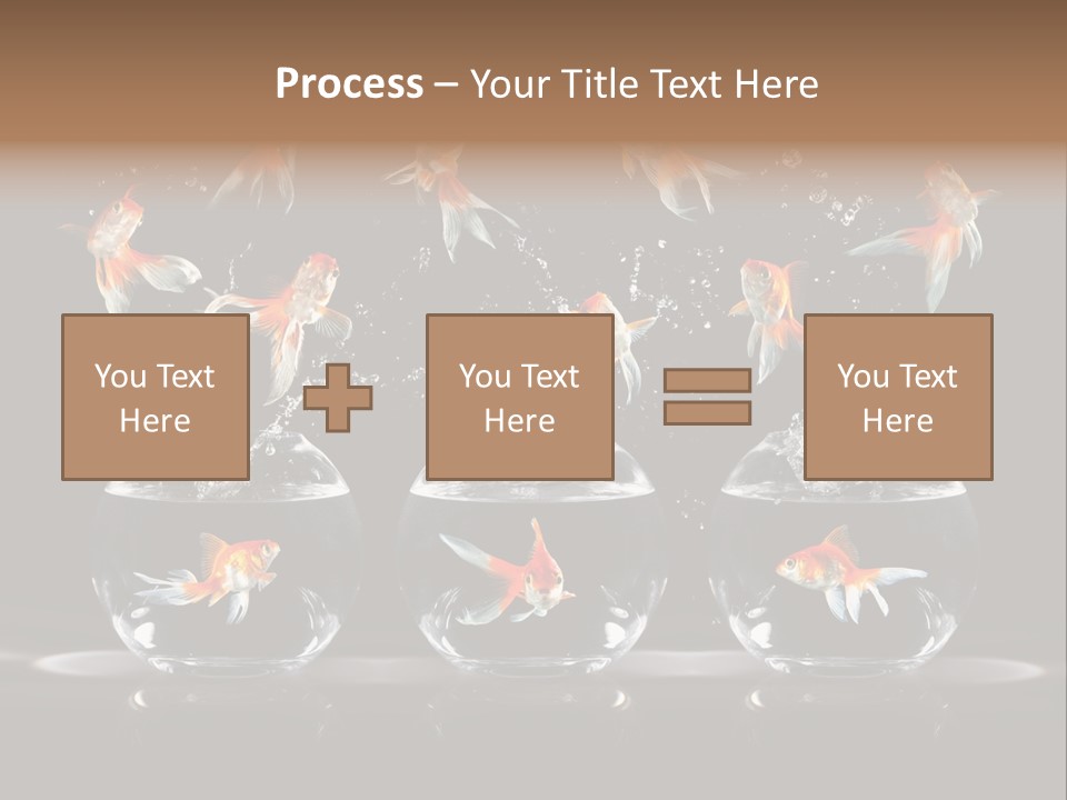 Fish Black Swimming PowerPoint Template