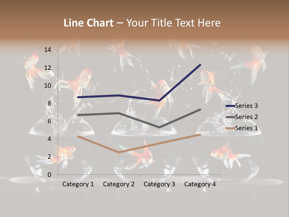 Fish Black Swimming PowerPoint Template