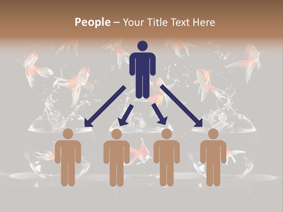 Fish Black Swimming PowerPoint Template