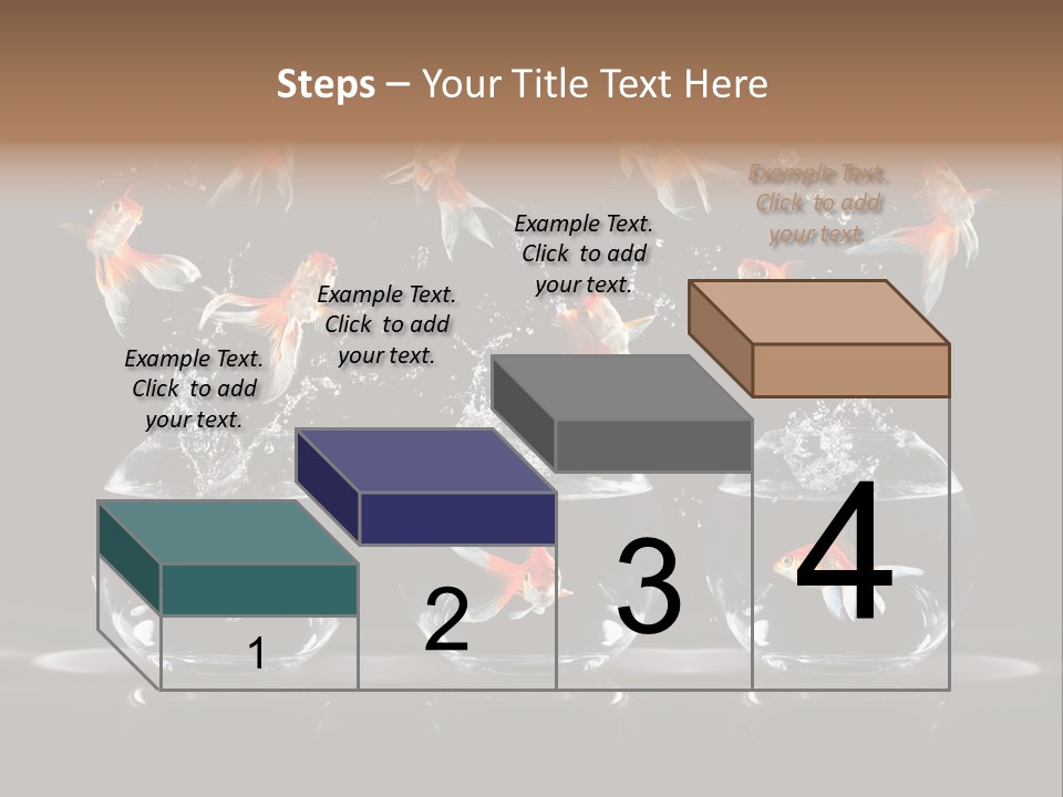 Fish Black Swimming PowerPoint Template