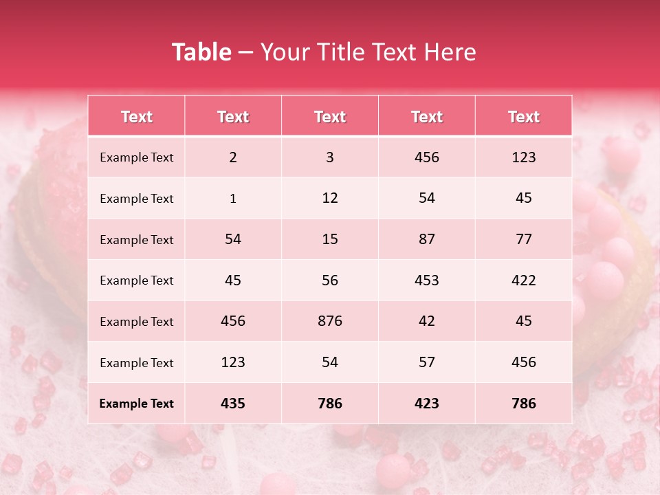 Delicious Sweet Cooking PowerPoint Template