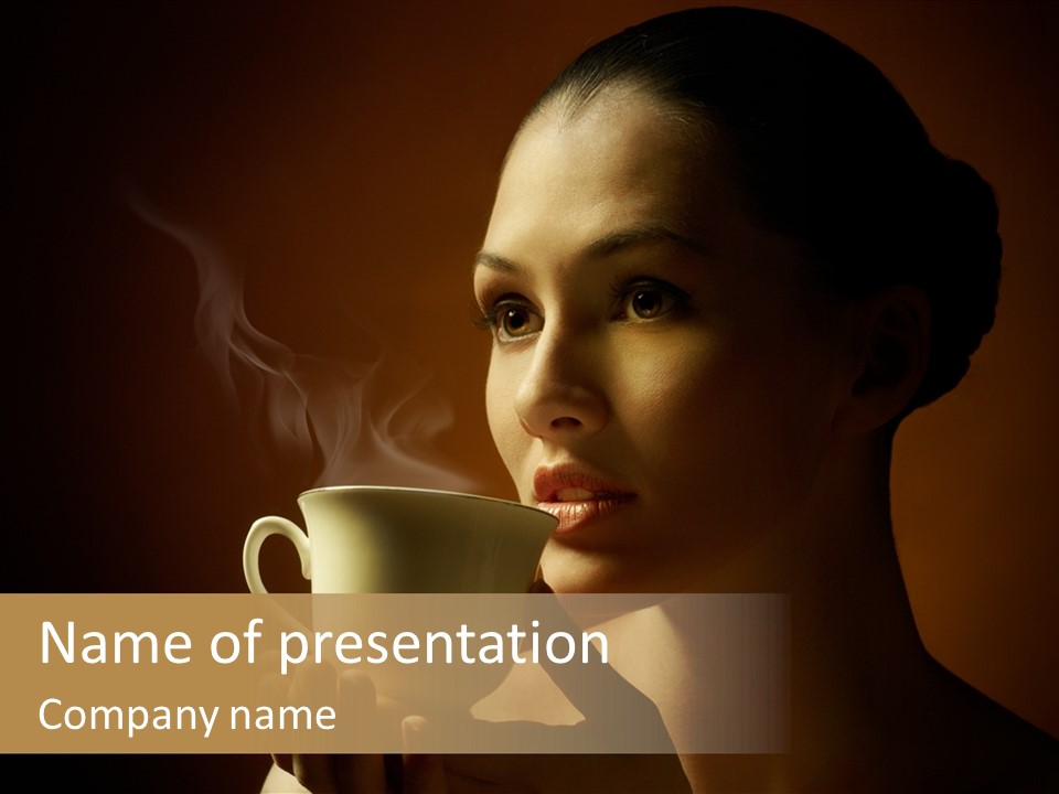 Hand Morning Beauty PowerPoint Template