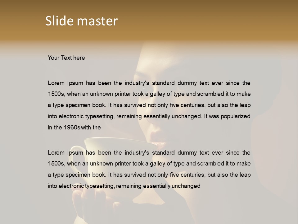 Hand Morning Beauty PowerPoint Template