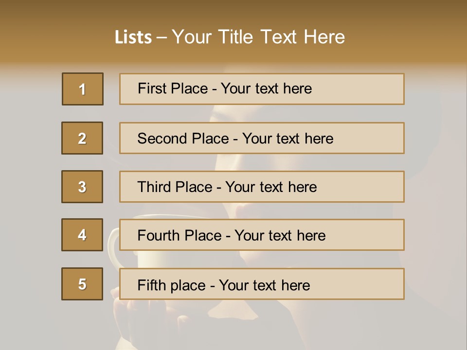 Hand Morning Beauty PowerPoint Template