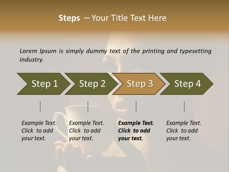 Hand Morning Beauty PowerPoint Template