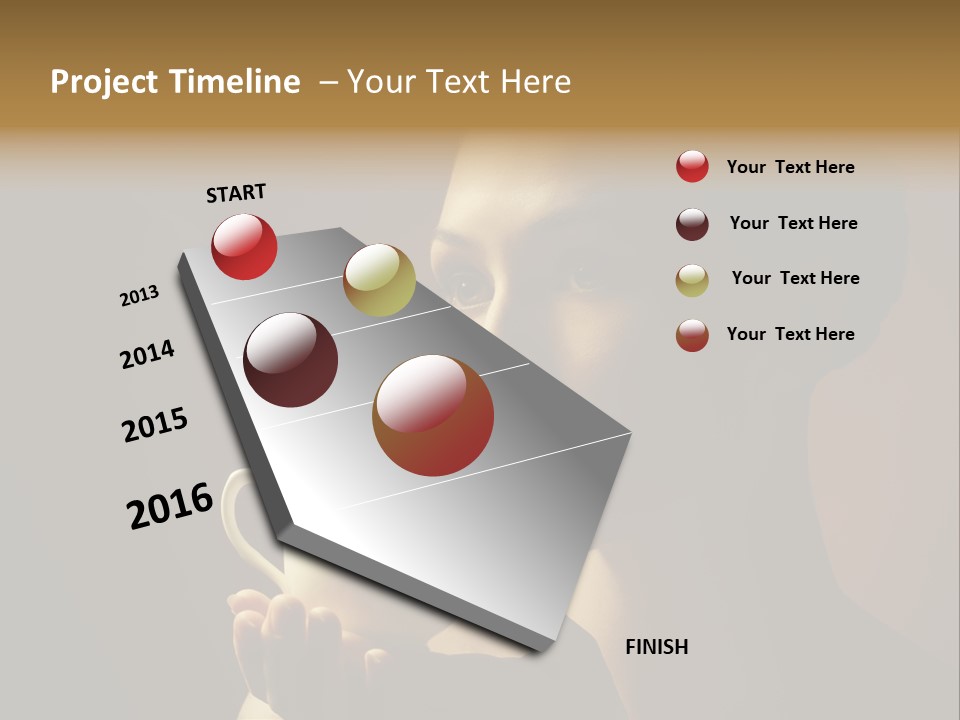 Hand Morning Beauty PowerPoint Template