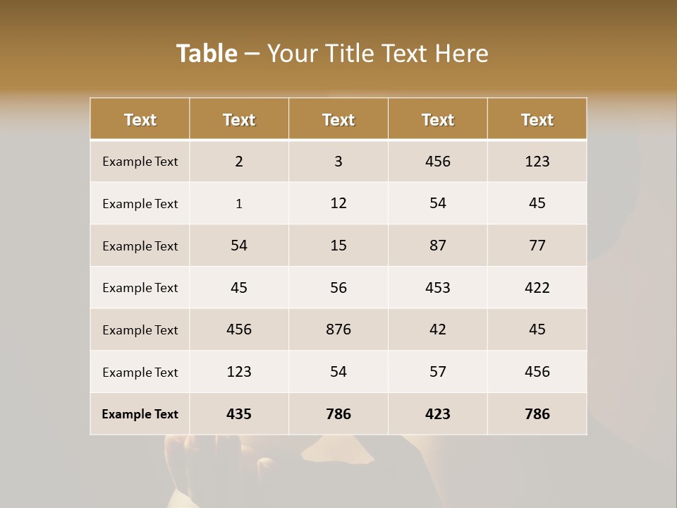 Hand Morning Beauty PowerPoint Template