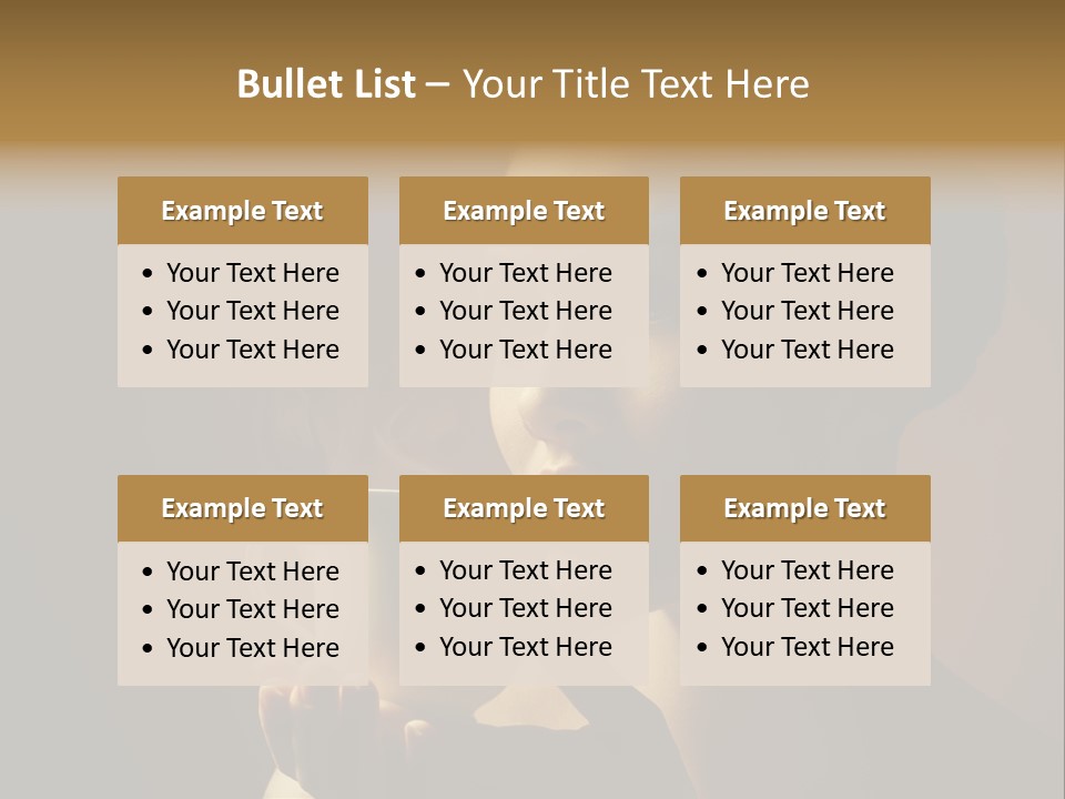 Hand Morning Beauty PowerPoint Template