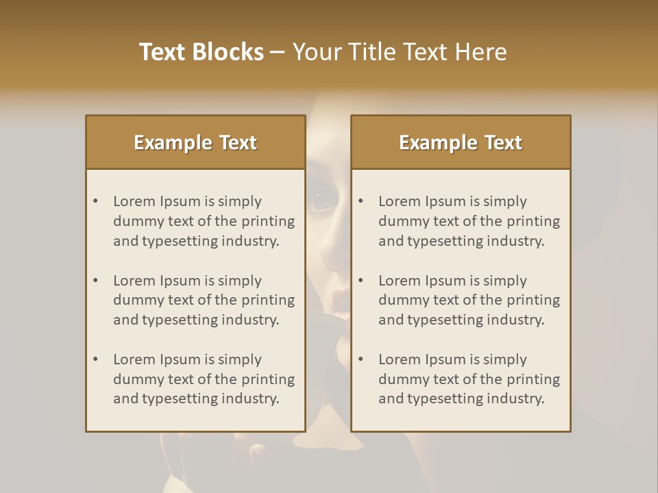 Hand Morning Beauty PowerPoint Template