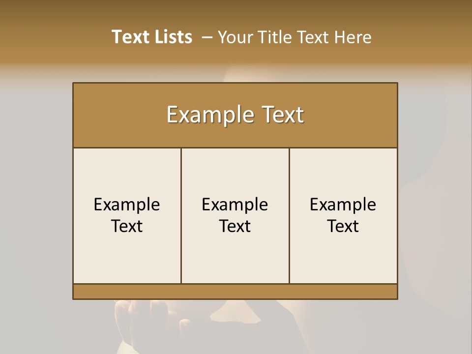 Hand Morning Beauty PowerPoint Template