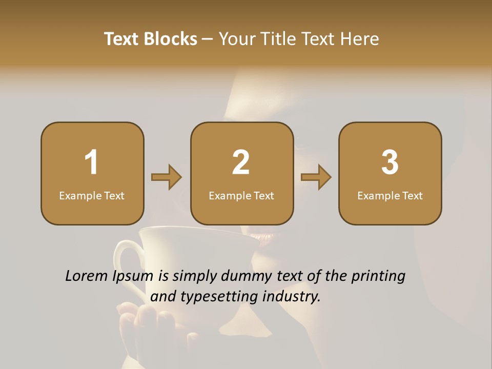 Hand Morning Beauty PowerPoint Template