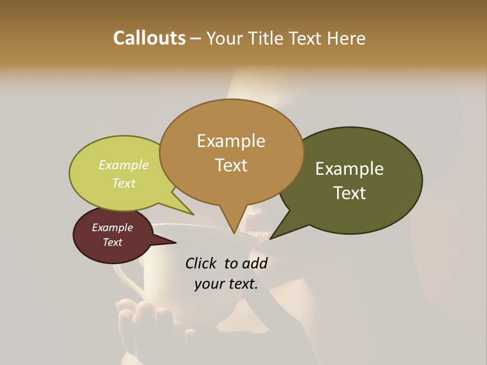 Hand Morning Beauty PowerPoint Template