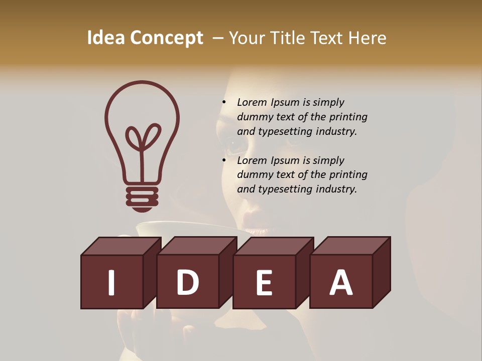 Hand Morning Beauty PowerPoint Template