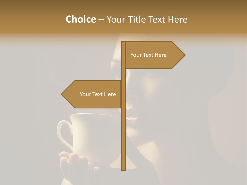 Hand Morning Beauty PowerPoint Template