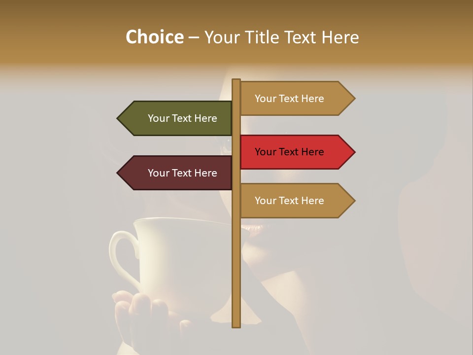 Hand Morning Beauty PowerPoint Template