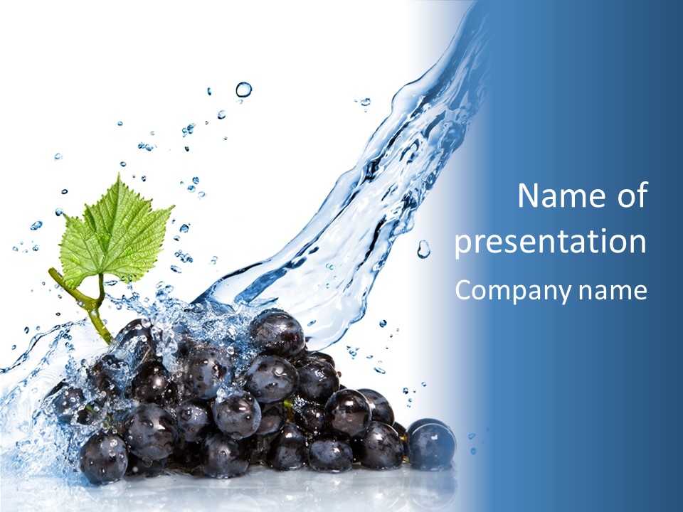 Blue Food Refreshment PowerPoint Template