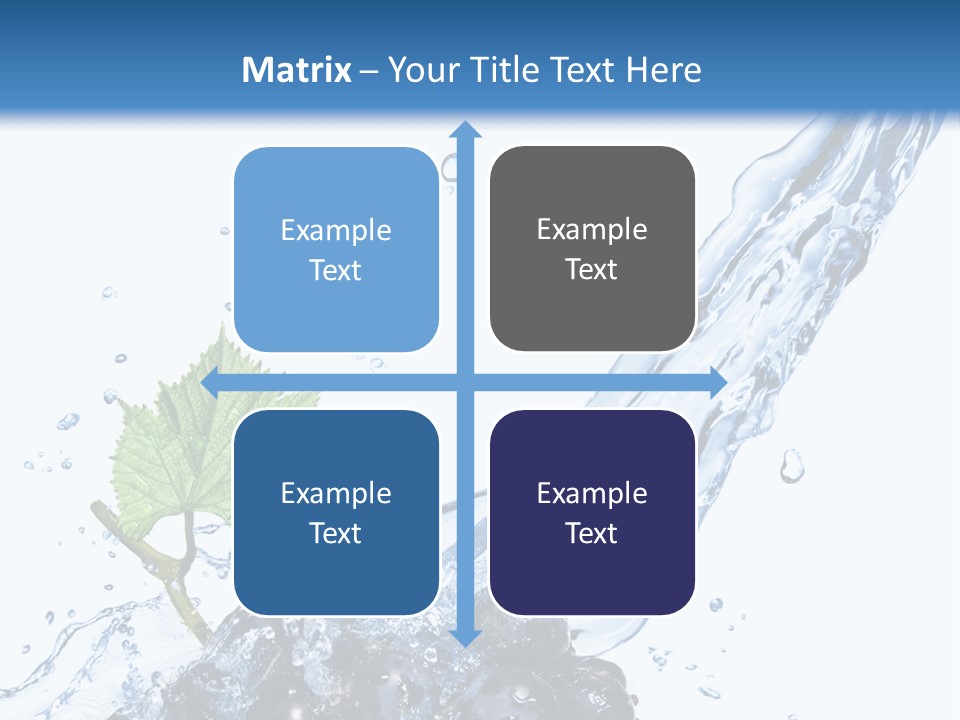 Blue Food Refreshment PowerPoint Template