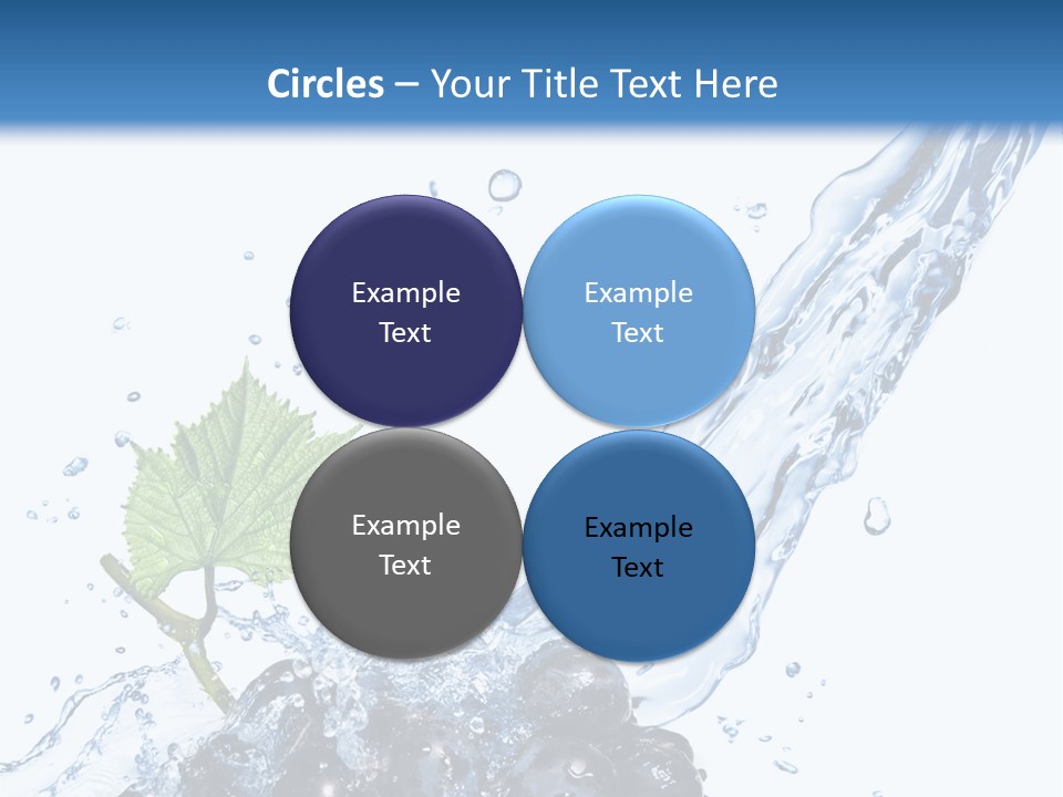 Blue Food Refreshment PowerPoint Template