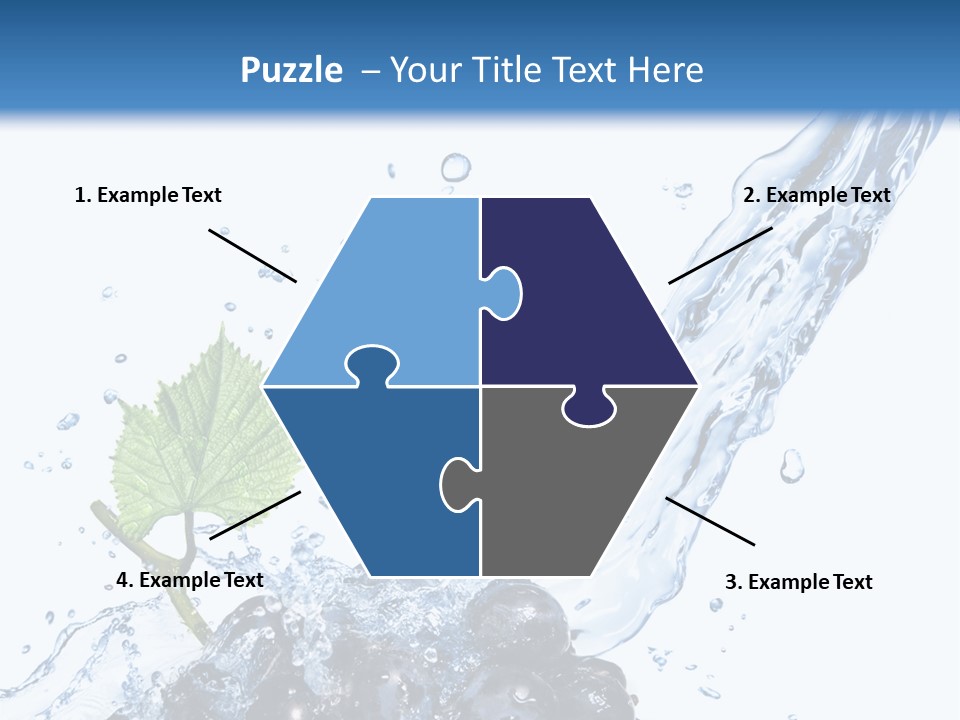 Blue Food Refreshment PowerPoint Template