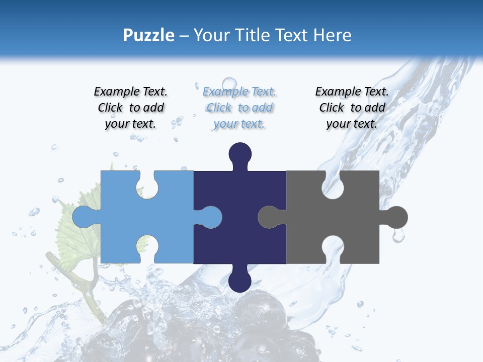 Blue Food Refreshment PowerPoint Template