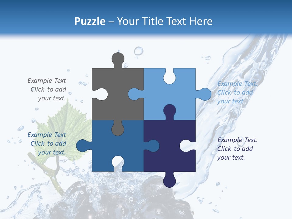 Blue Food Refreshment PowerPoint Template