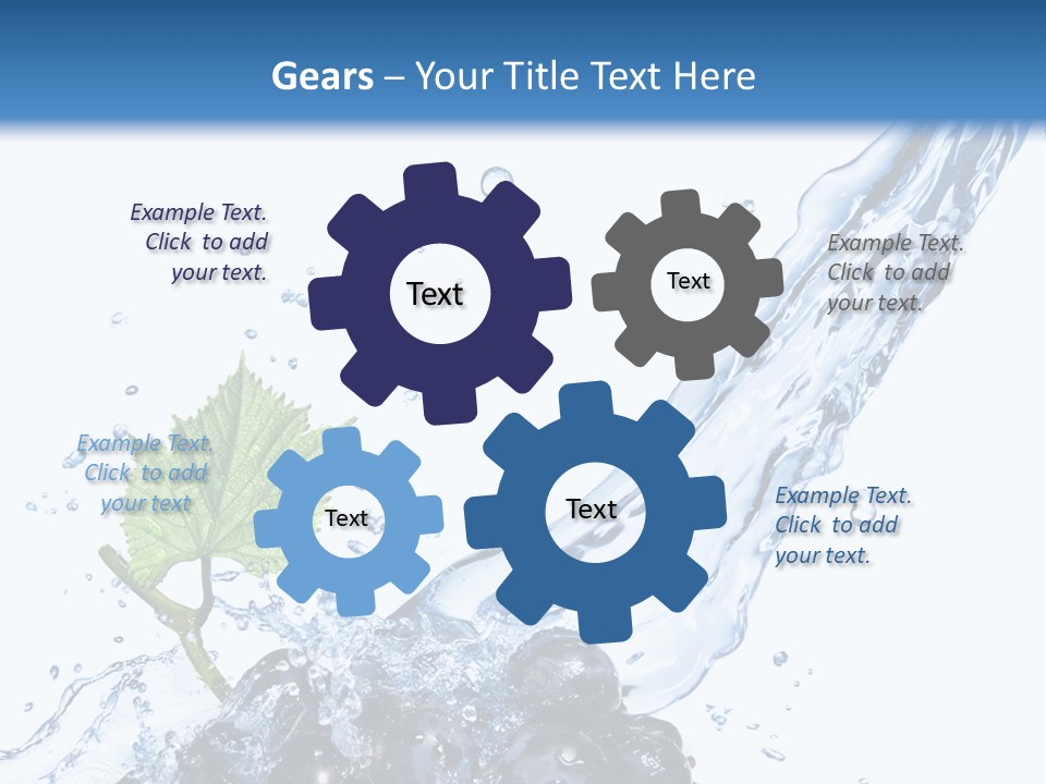 Blue Food Refreshment PowerPoint Template