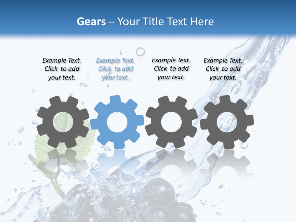 Blue Food Refreshment PowerPoint Template