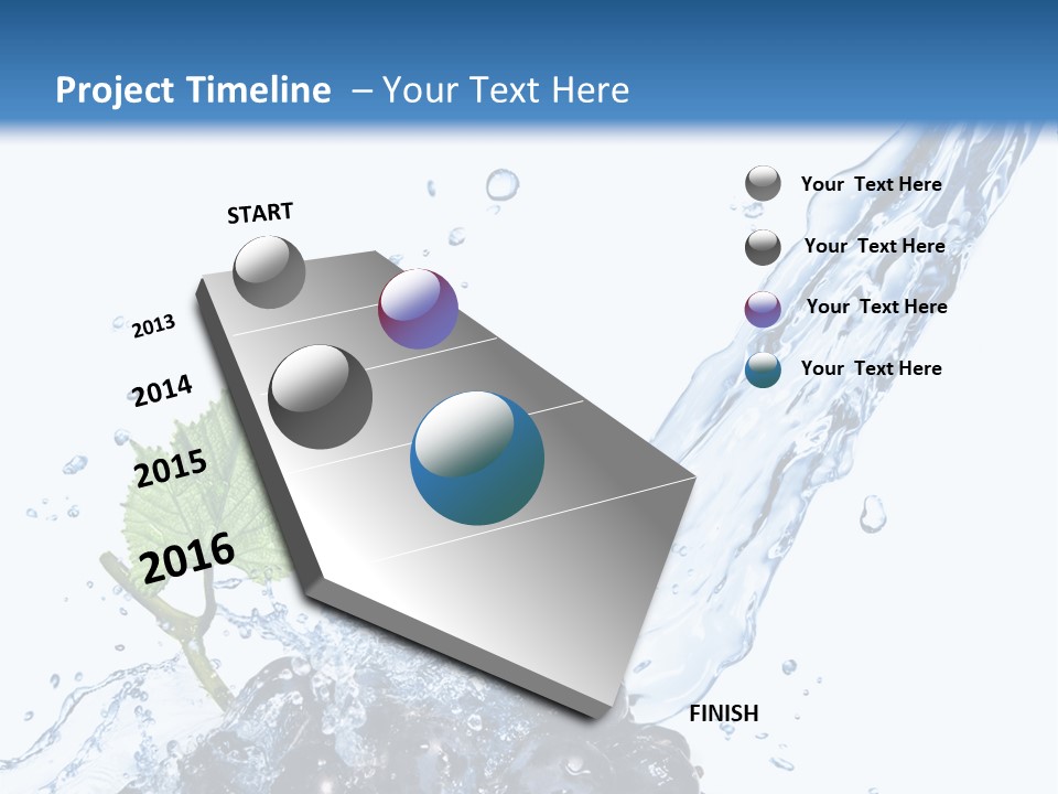 Blue Food Refreshment PowerPoint Template